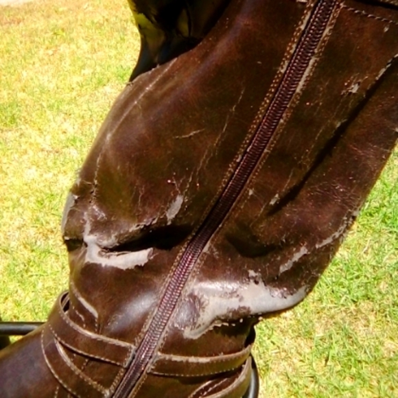 Brown 🤎 Riders Boots Size 6 M/WC Man MADE - Picture 3 of 6